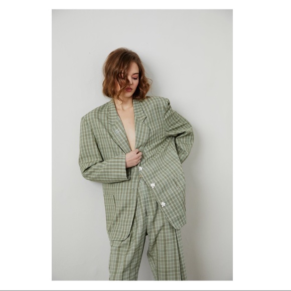 NWT | 310MOOD White Puzzle JOMO Blazer - Picture 5 of 7